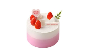 딸기우유 마블 쉬폰 케이크